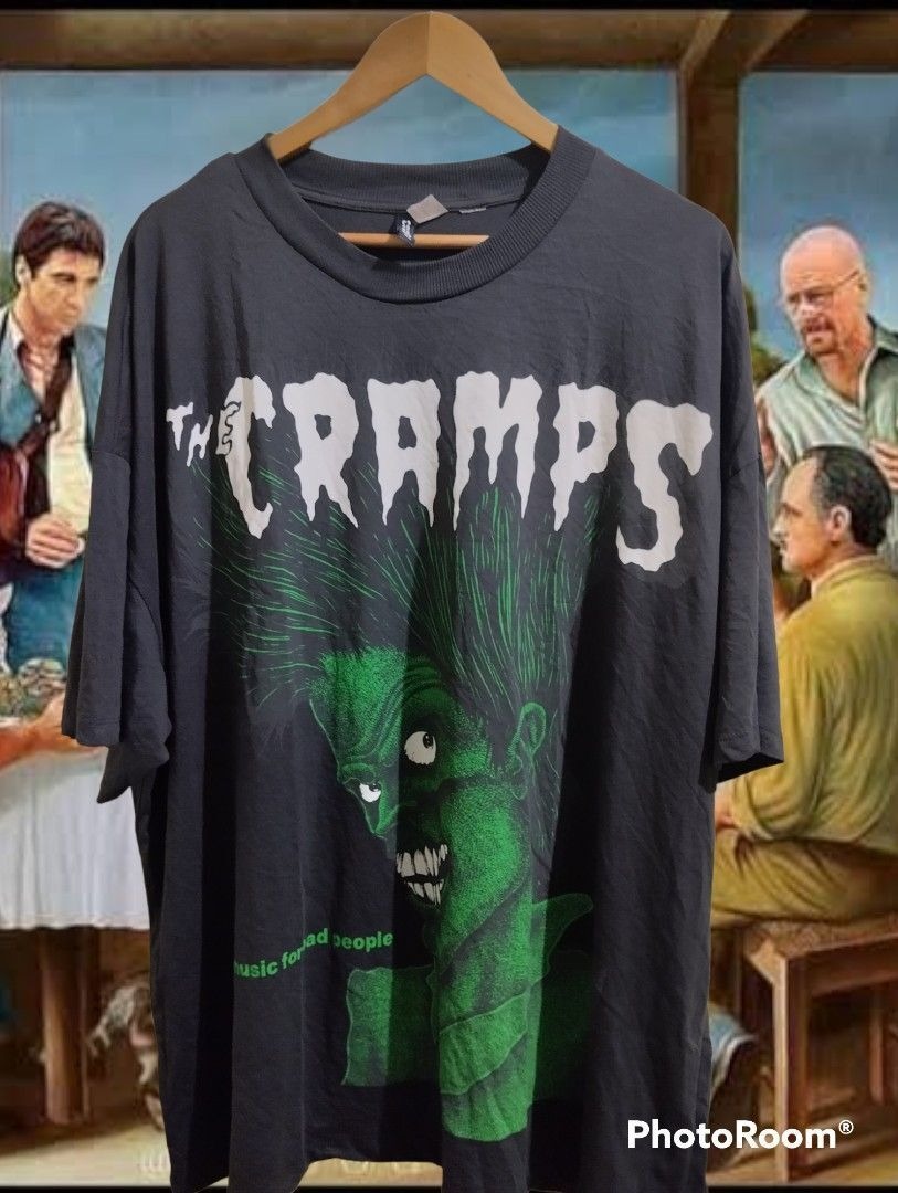 The Cramps T-Shirt bad Music For Bad People black shirt Cotton