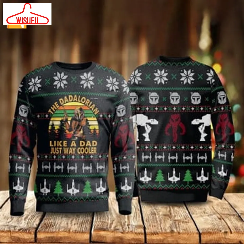 The Dadalorian Like A Dad Christmas Sweater