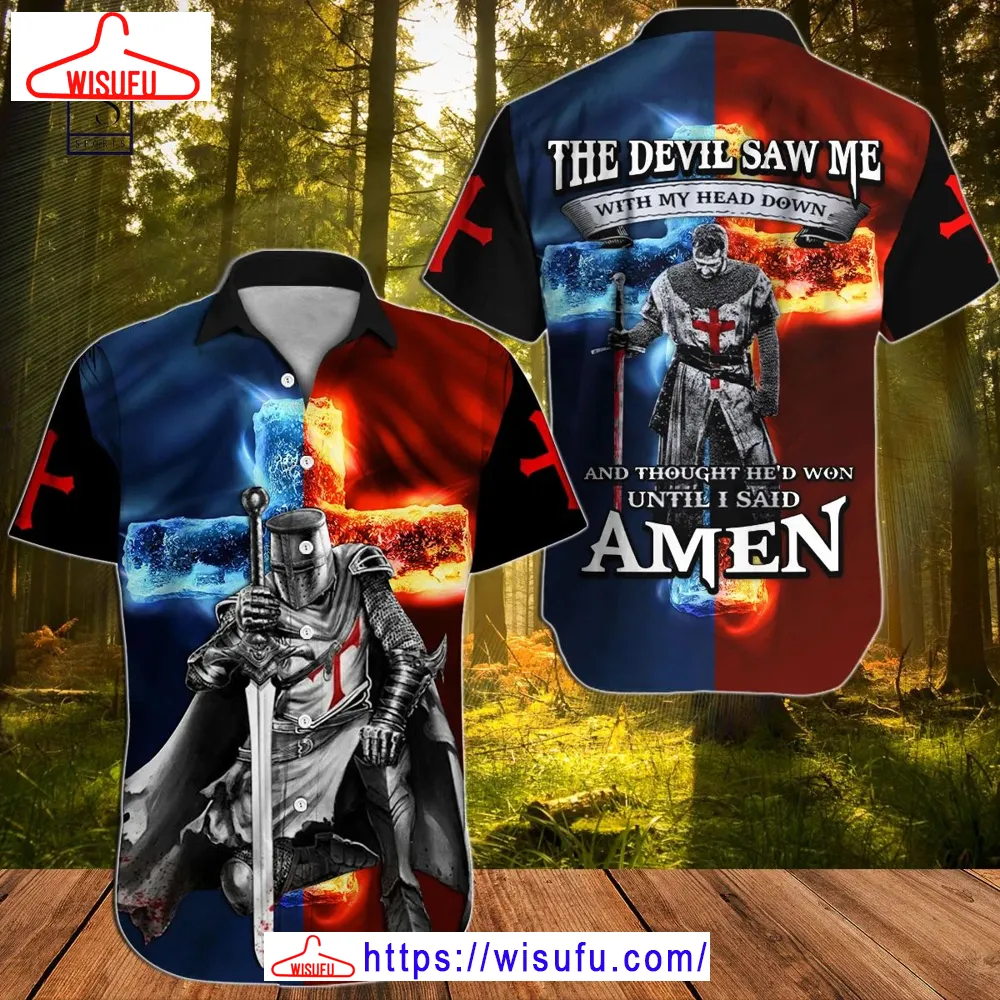 The Devil Saw Me Hawaiian Shirt, New Fashion Gifts