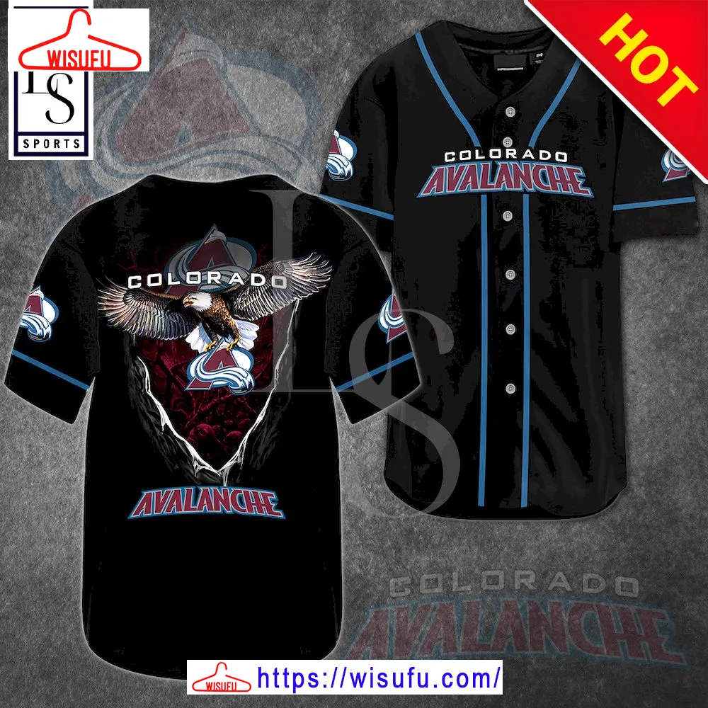 The Eagle Colorado Avalanche Baseball Jersey, New Fashion Gifts