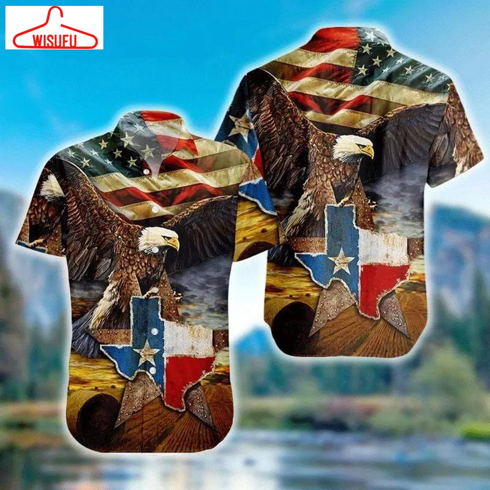 The Eagle With Texas Flag Hawaiian Shirt - For Men & Women - New Winter Fashion Shirt Gift For Family, New Fashion Gifts