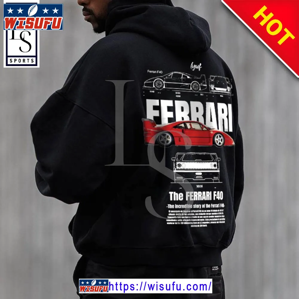 The Ferrari F40 Oversized Hoodie