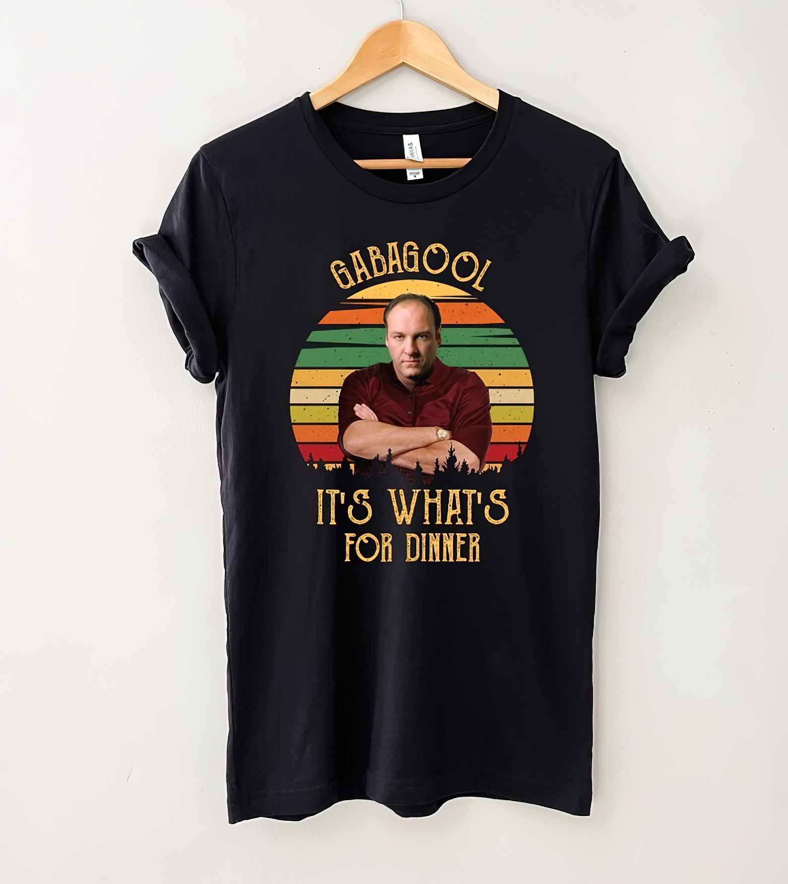 The Gabagool It's What's For Dinner Vintage T-Shirt, Tony Soprano Shirt, Gift Tee For You And Friends-gigapixel-standard-scale-2_00x