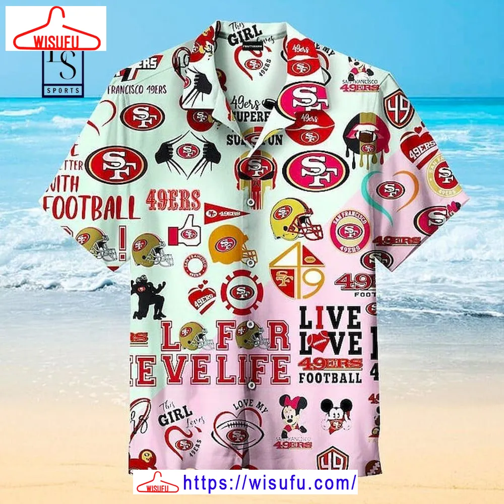 The Girl Loves San Francisco 49ers Hawaiian Shirt, New Fashion Gifts