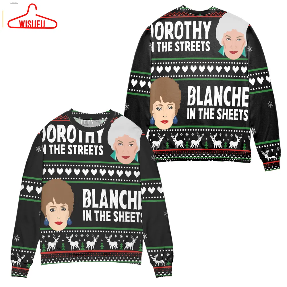 The Golden Girls Dorothy In The Streets Blanche In The Sheets Ugly Christmas Sweater