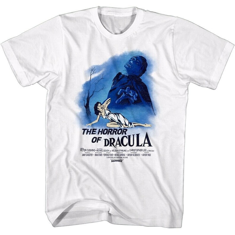 The Horror of Dracula T-Shirt Vampire Movie Graphic Tees