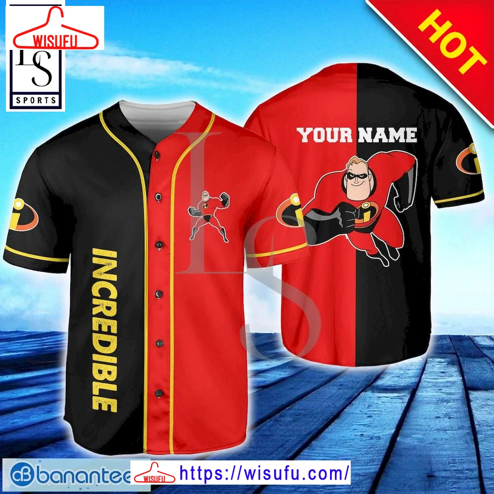 The Incredibles Custom Name Baseball Jersey, New Fashion Gifts