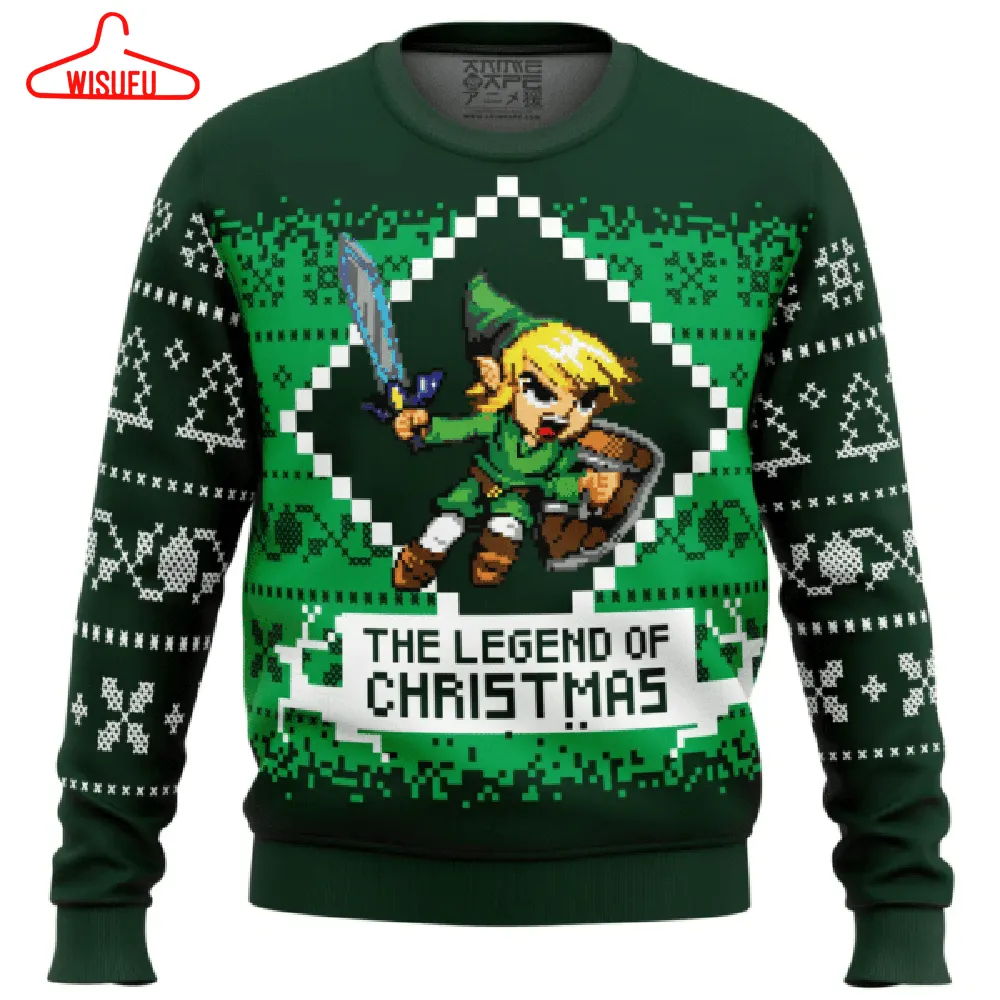 The Legend Of Christmas The Legend Of Zelda Ugly Sweater Gifts, The Legend Of Zelda Gift Fan Ugly Sweater