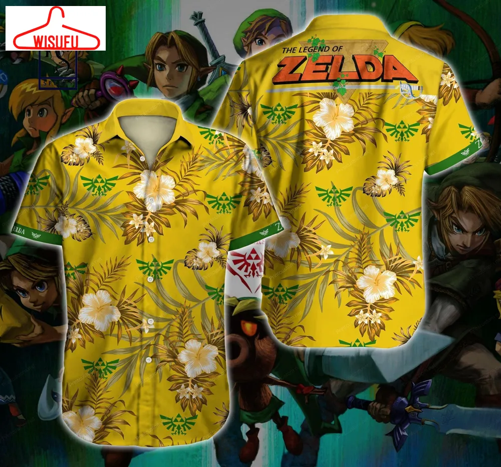 The Legend Of Zelda Tropical Hawaiian Shirt, New Fashion Gifts