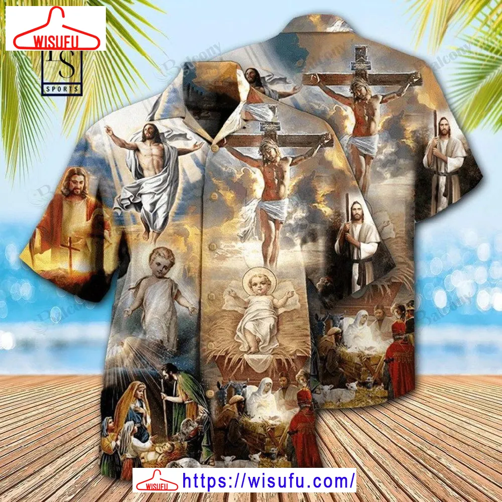 The Life Of Jesus 3d Hawaiian Shirt, New Fashion Gifts