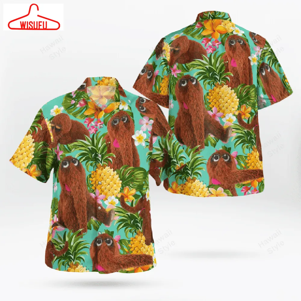 The Muppet Mr Snuffleupagus Pineapple Hawaiian Shirt, New Fashion Gifts