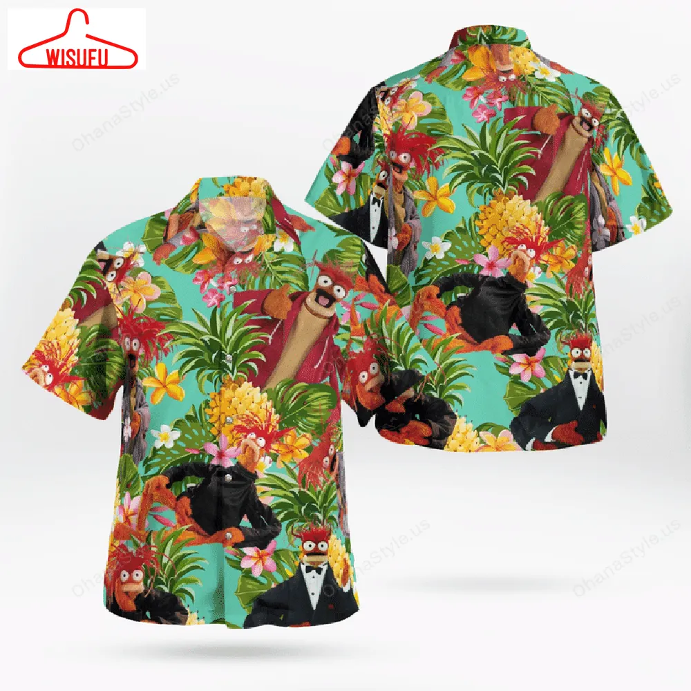 The Muppet Pepe The King Prawn Pineapple Tropical Hawaiian Shirt, New Fashion Gifts