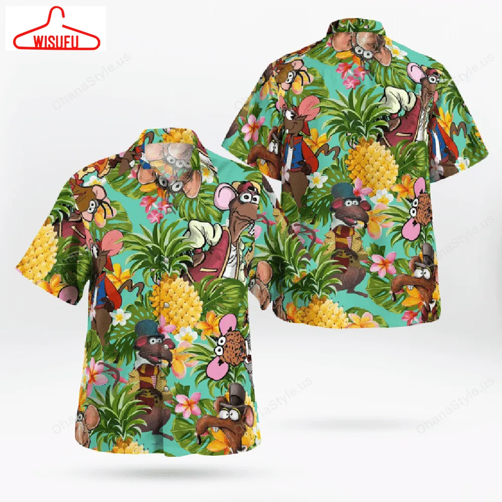 The Muppet Rizzo The Rat Pineapple Tropical Hawaiian Shirt, New Fashion Gifts