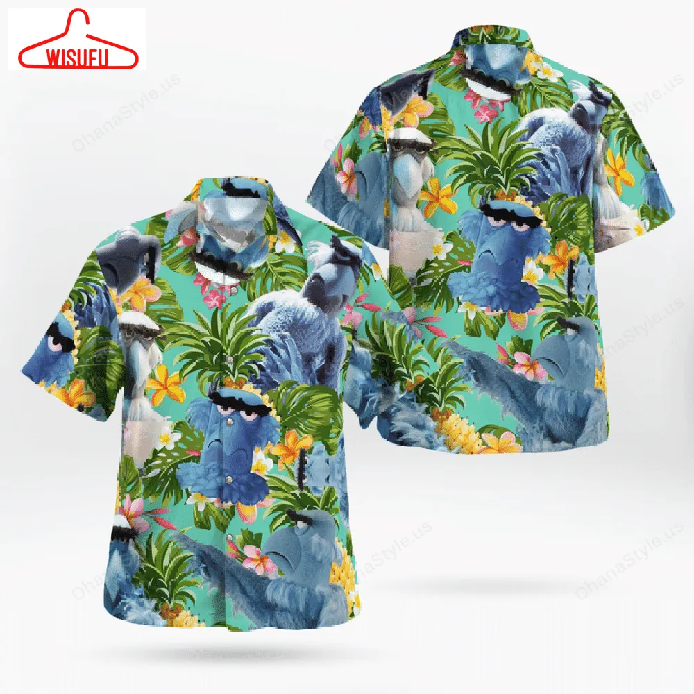 The Muppet Sam The Eagle Pineapple Tropical Hawaiian Shirt, New Fashion Gifts