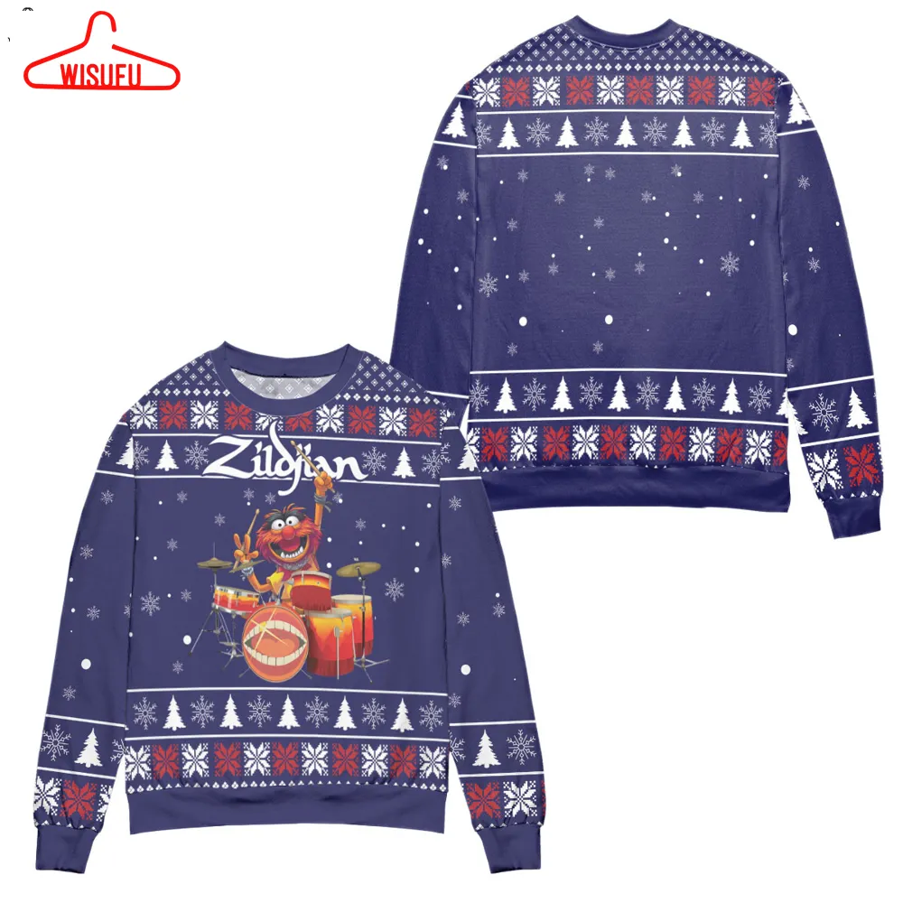 The Muppet Show Zildjian Drums Ugly Christmas Sweater