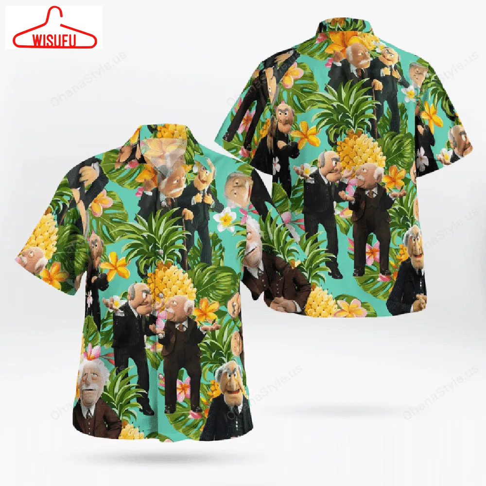 The Muppet Statler And Waldorf Pineapple Tropical Hawaiian Shirt, New Fashion Gifts