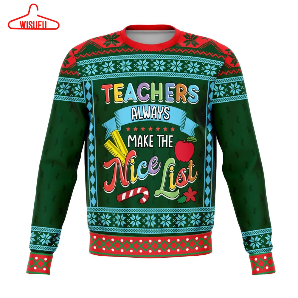 The Nice List, All Over Print 3d Ugly Christmas Sweater, New Winter Shirt Gift For Family