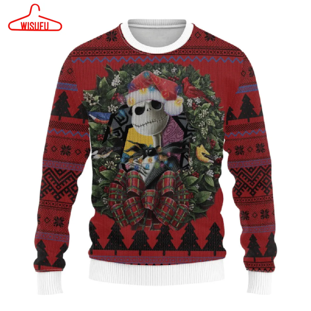 The Nightmare Before Christmas Jack Skellington Ugly Sweater Gifts, Jack Skellington Gift Fan Ugly Sweater