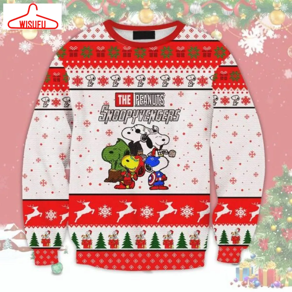 The Peanut Snoopyvenger Ugly Sweater, Christmas Gift, The Peanut Snoopyvenger Ugly Christmas Sweater