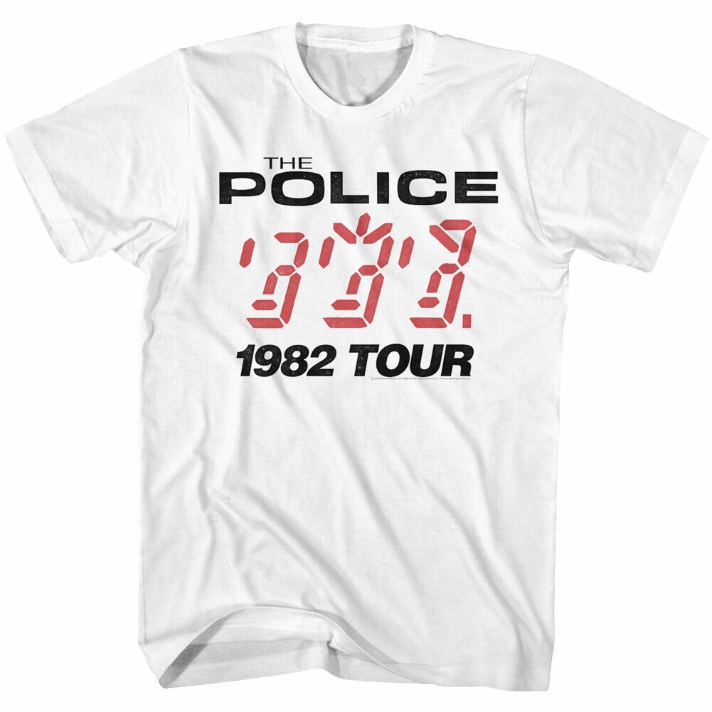 The Police Brittish Rock Band 1982 Tour Men's T Shirt Rock Music Merch