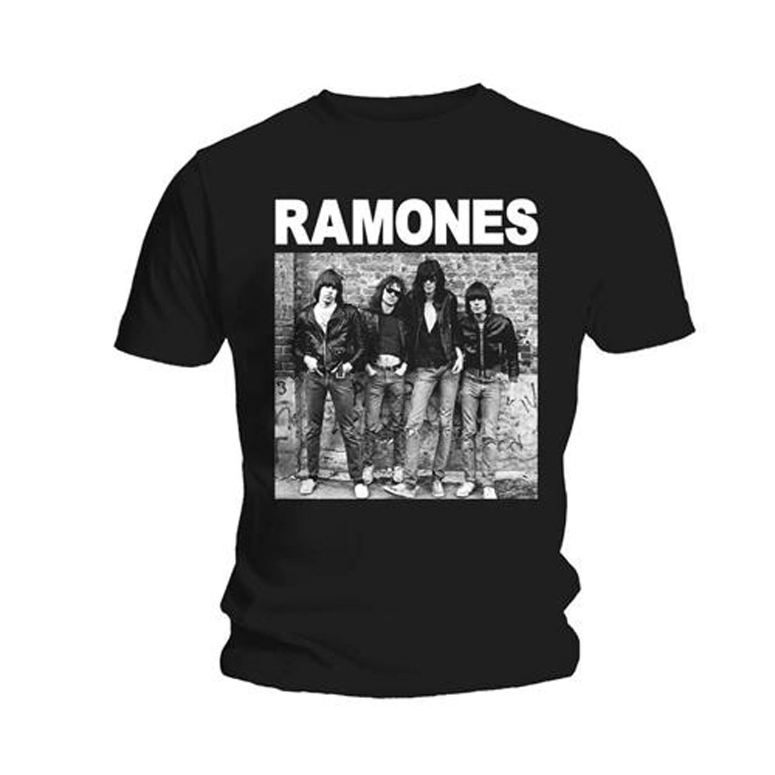 The Ramones Album Cover Punk Rock Official Tee T-Shirt Mens Unisex black