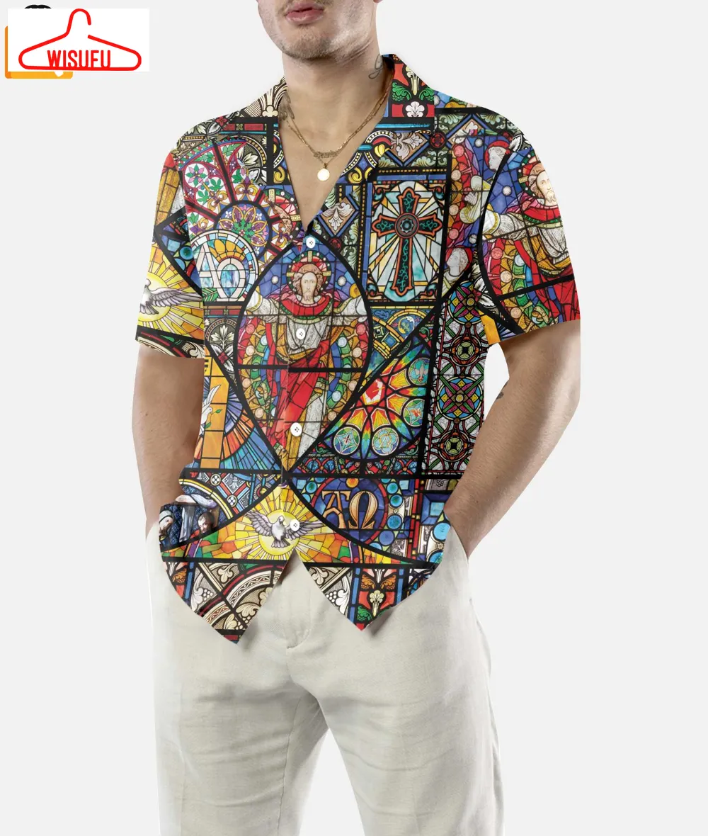 The Resurrection Of Jesus Colored Pattern Hawaiian Shirt, New Fashion Gifts