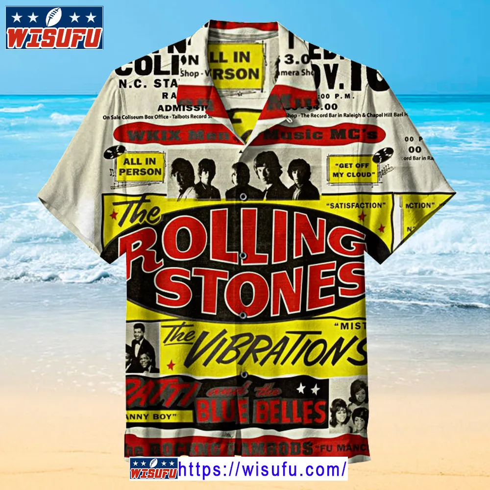 The Rolling Stones - Reynolds Coliseum -universal Hawaiian Shirt