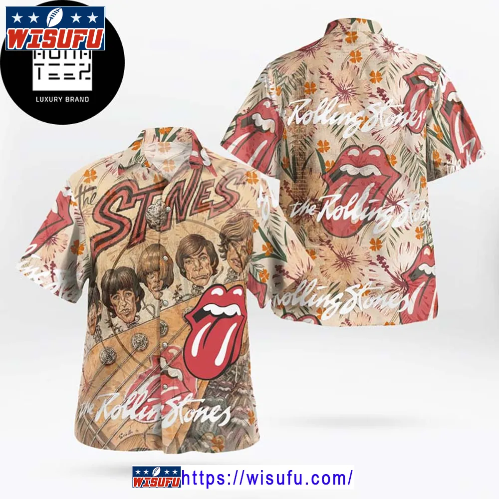 The Rolling Stones Funny Photo Member Retro 2024 Trending Hawaiian Shirt