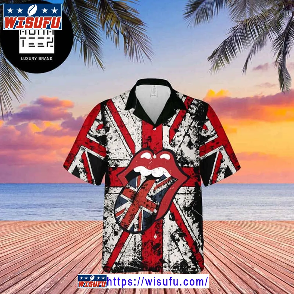 The Rolling Stones United Kingdoms Flag 2024 Trending Hawaiian Shirt