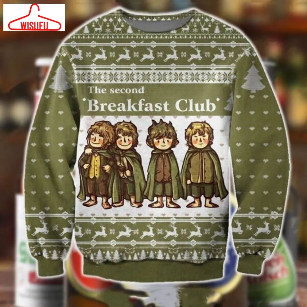 The Second Breakfast Club Christmas Ugly Sweater, The Second Breakfast Club Christmas Gift, The Second Breakfast Club Christmas Shirt