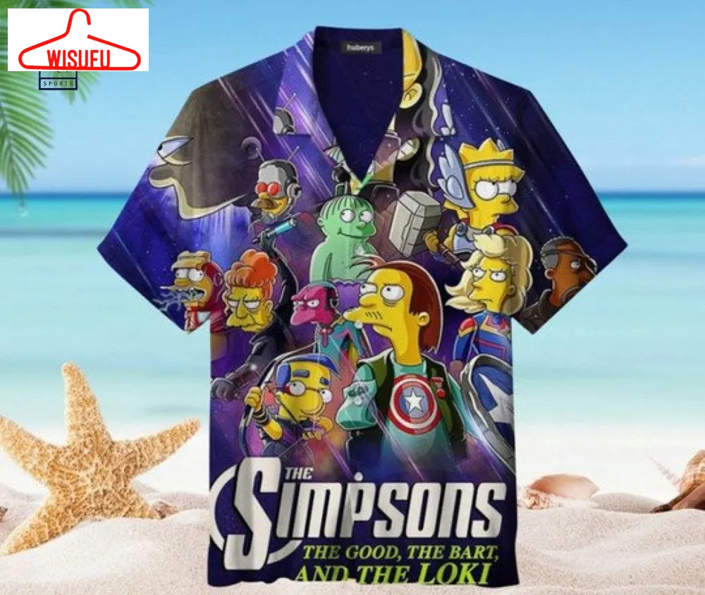 The Simpsons X The Avengers 3d Hawaiian Shirt, New Fashion Gifts