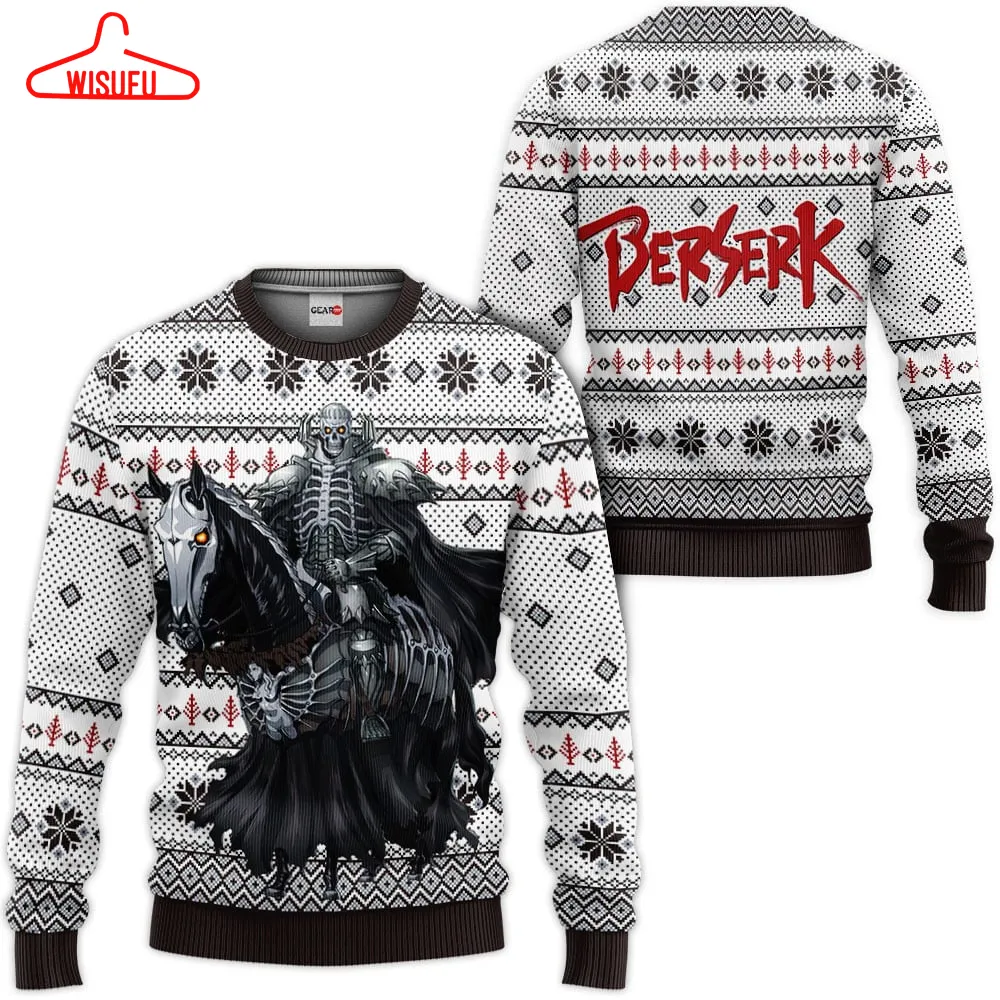 The Skull Knight Ugly Christmas Sweater Custom, Anime Ugly Christmas Sweater Gift For Family