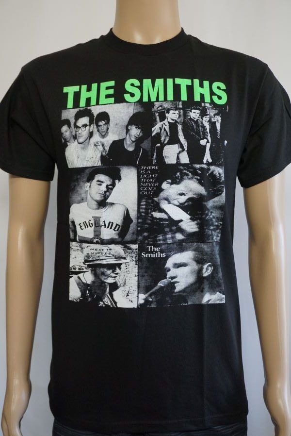 The Smiths Morrissey band 90s All of Album T shirt basic black tee