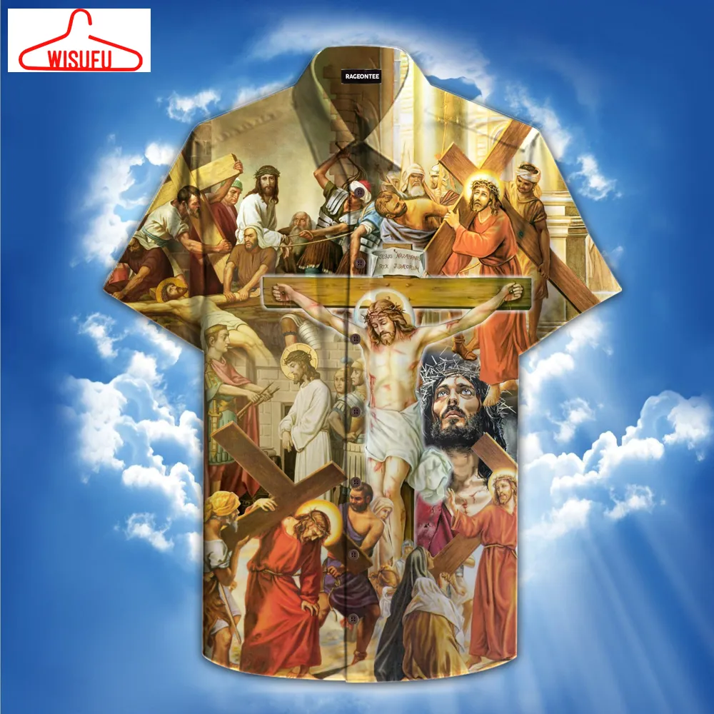 The Station Of The Cross Hawaiian Shirt - For Men & Women - New Winter Fashion Shirt Gift For Family, New Fashion Gifts