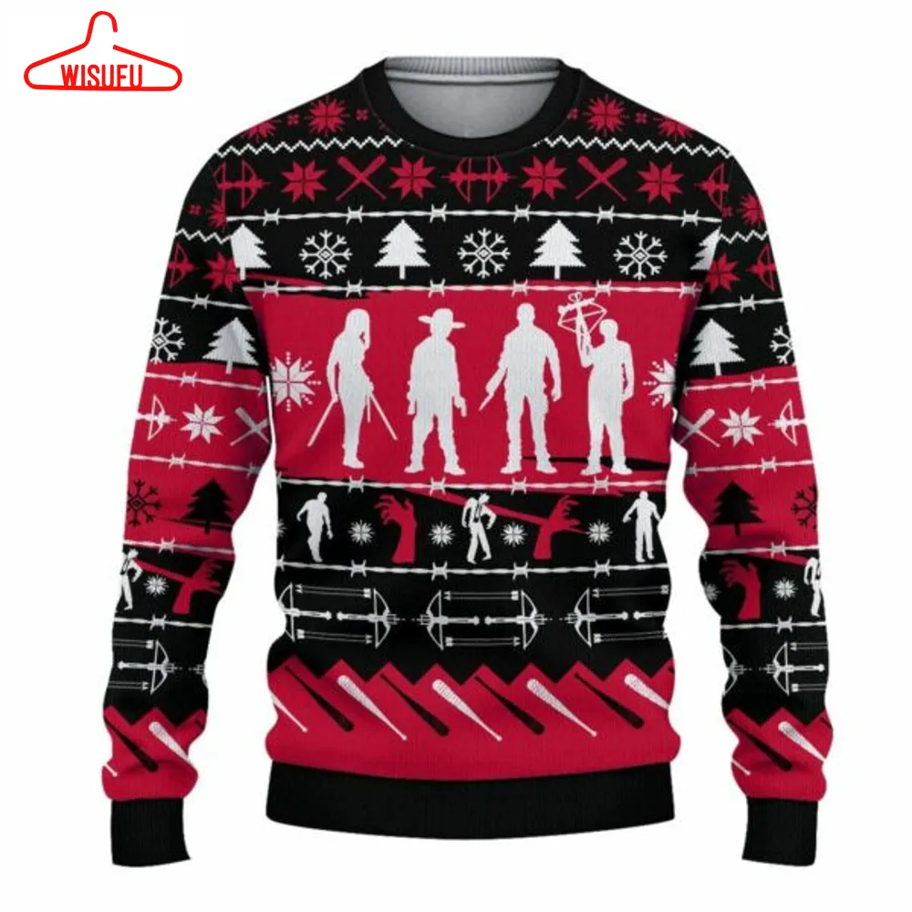 The Walking Dead Christmas Ugly Sweater, The Walking Dead Christmas Gift, The Walking Dead Christmas Shirt