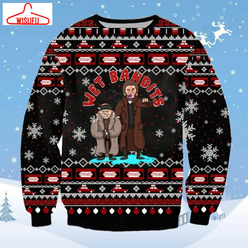 The Wet Bandits Ugly Sweater, Christmas Gift, The Wet Bandits Ugly Christmas Sweater