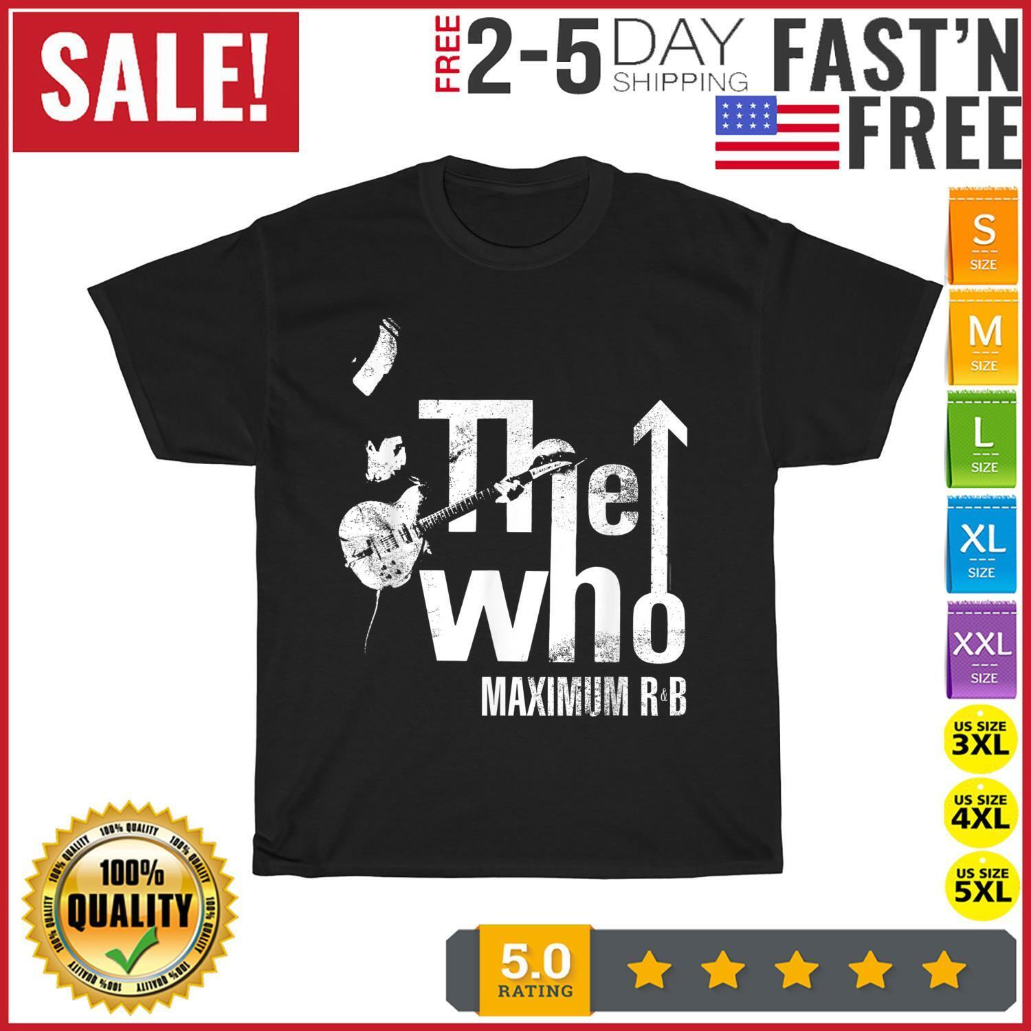 The Who Official Maximum R&B Tour Vintage T Shirt Men Fashion 2023 Women T Shirt