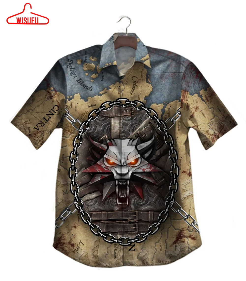 The Witcher Hawaiian Shirt - For Men & Women - Adult - Hw5189, New Hawaiian Holiday Outfits, New Fashion Gifts