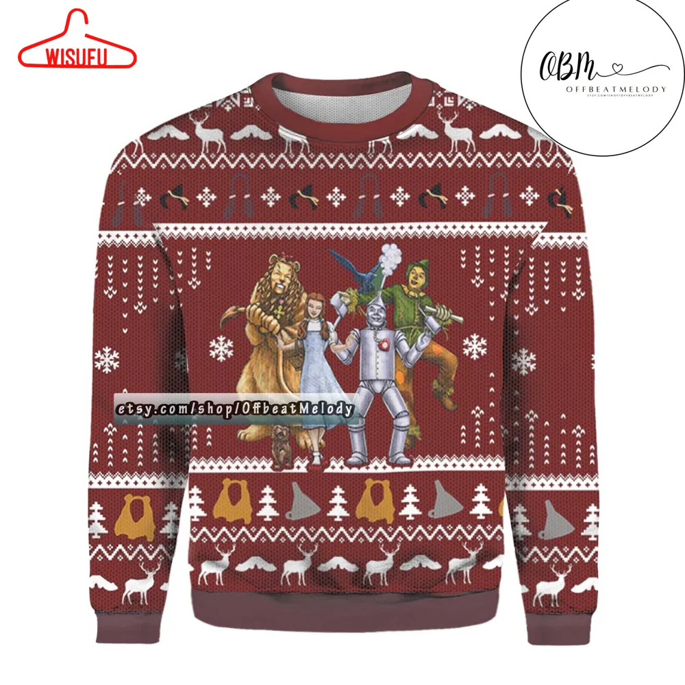 The Wizard Film Characters Ugly Sweater Over Print, The Wizard Fans Christmas Ugly Sweater, 2024 Christmas Sweater 3d Hoodie