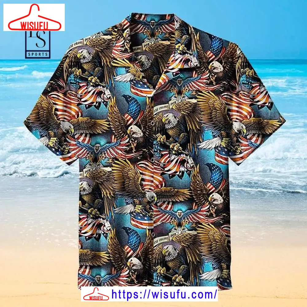 These Colors Don't Run American Eagle Hawaiian Shirt, New Fashion Gifts