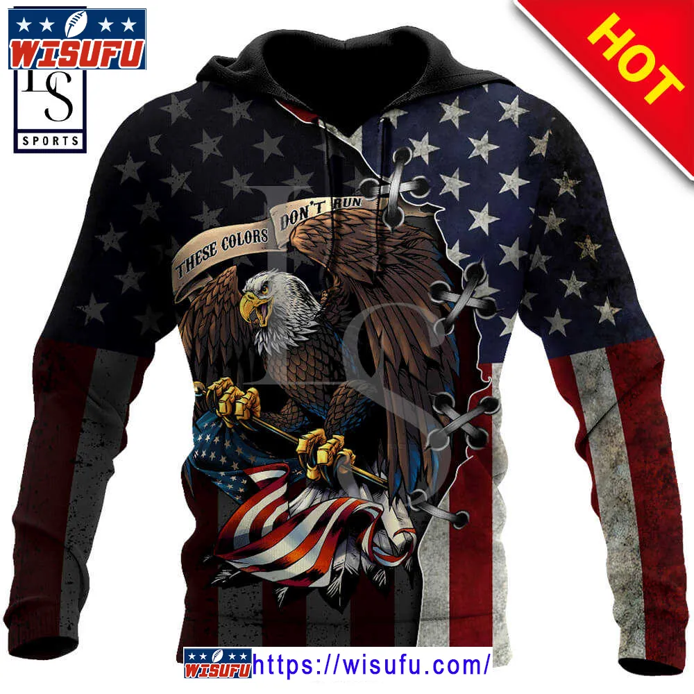 These Colors Dont Run Gift For Military Veteran 3d Hoodie