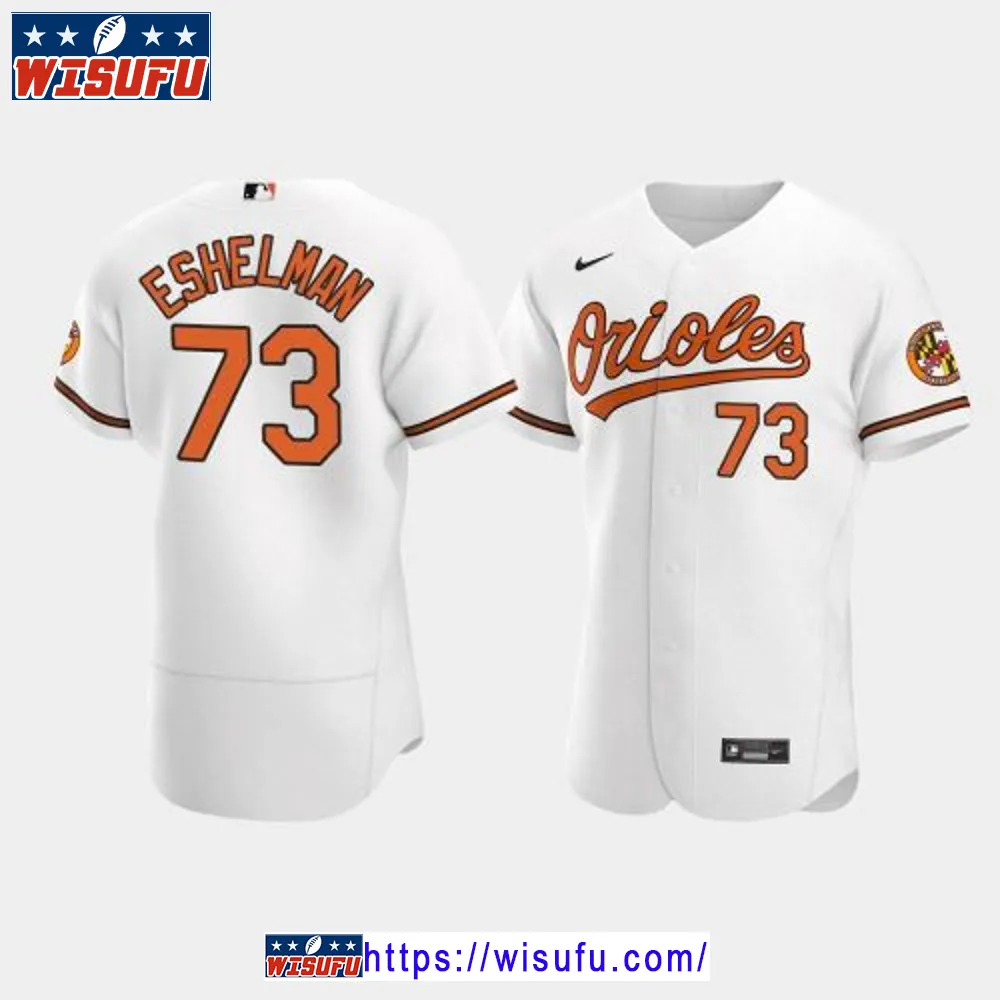 Thomas Eshelman 73 Baltimore Orioles White Home Jersey Jersey