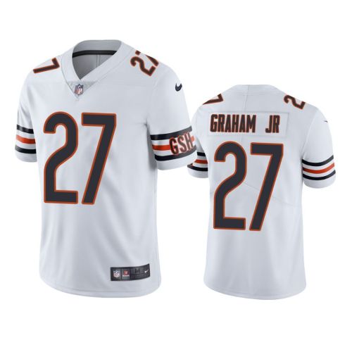 Thomas Graham Jr-- 27 Chicago Bears White Vapor Jersey