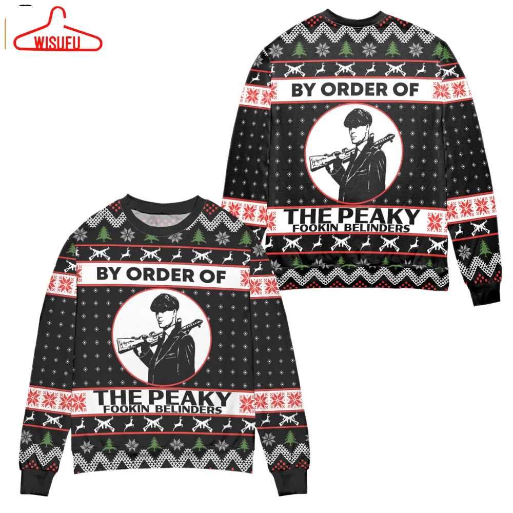 Thomas Shelby By Order Of The Peaky Fookin Blinders Ugly Christmas Sweater