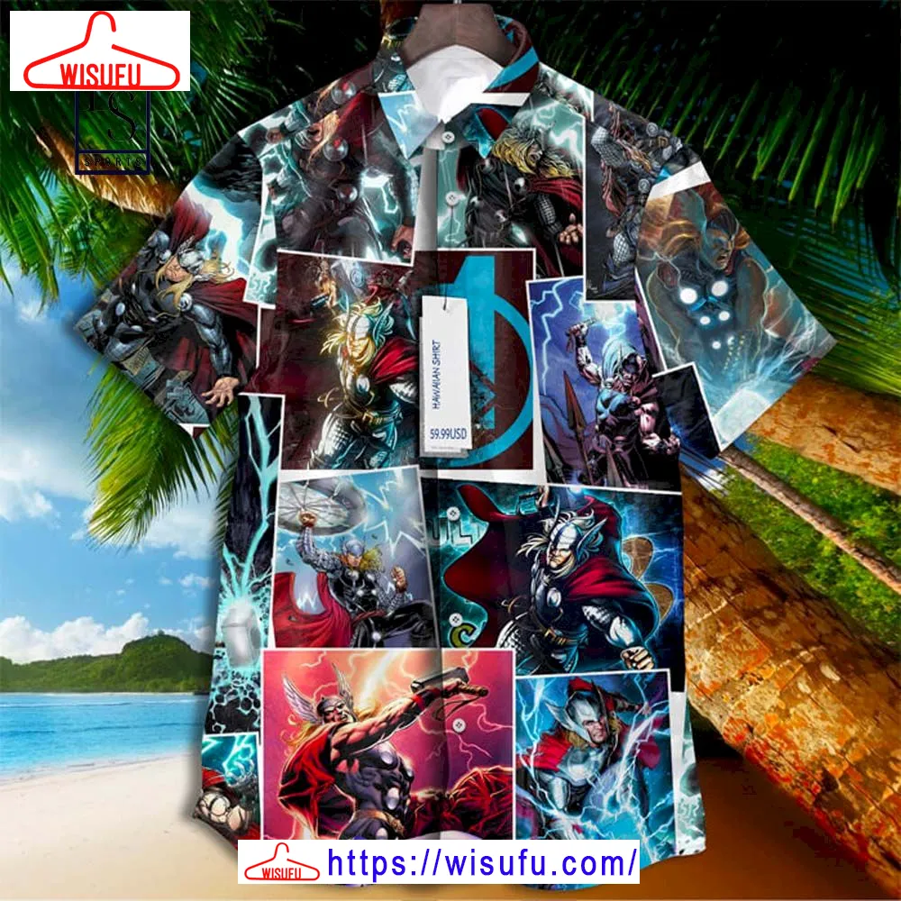 Thor Marvel Comics Hawaiian Shirt, New Fashion Gifts