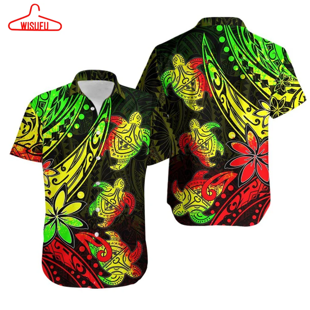 Three Turtles Hawaiian Shirt With Polynesian Tattoo Rasta Th4, New Hawaiian Holiday Outfits, New Fashion Gifts