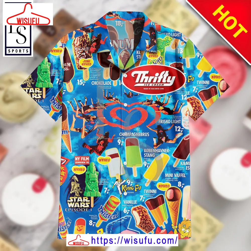 Thrifty Ice Cream Ice Cream Hawaiian Shirt, New Fashion Gifts