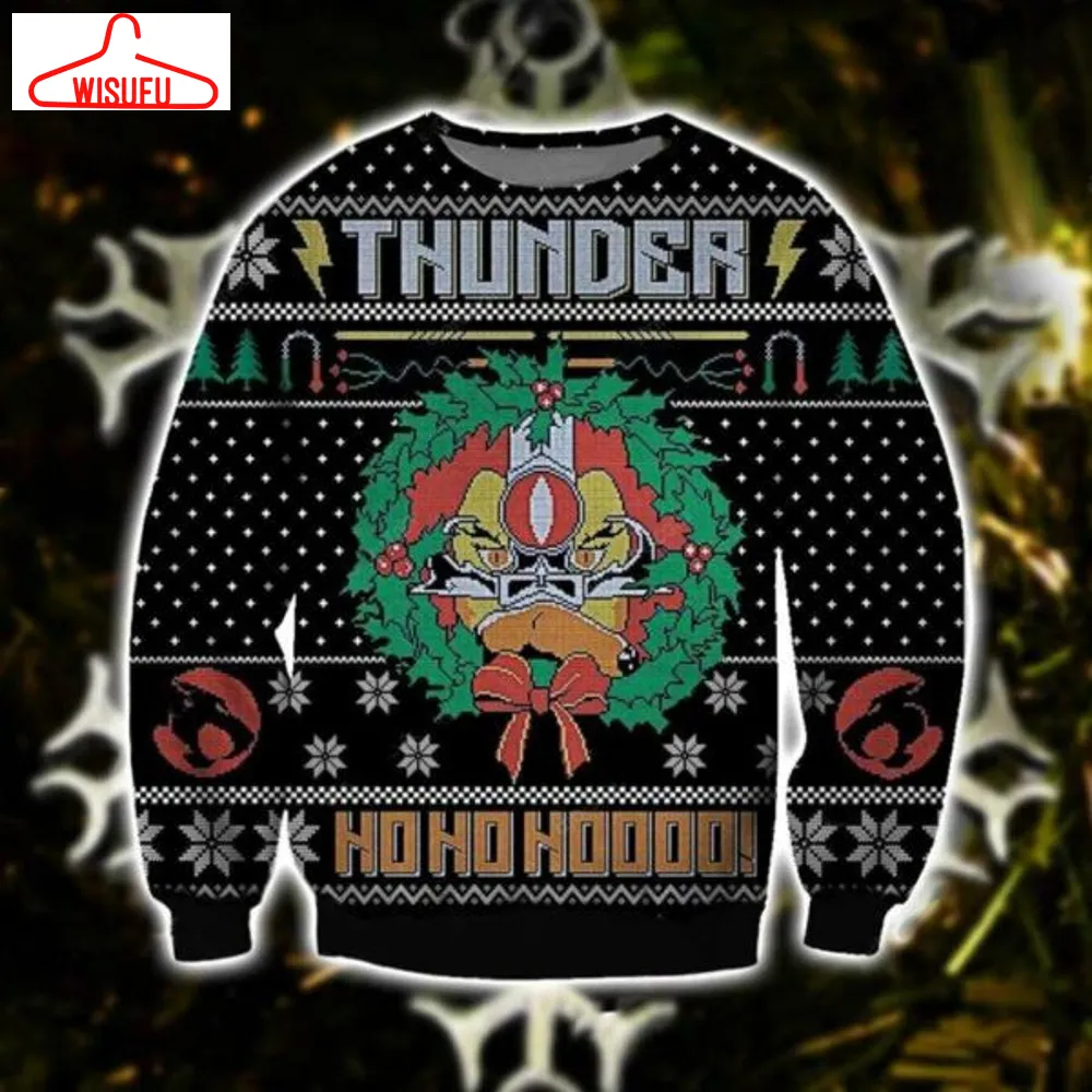 Thunder Ho Ho Ho Christmas Ugly Sweater, Thunder Ho Ho Ho Christmas Gift, Thunder Ho Ho Ho Christmas Shirt