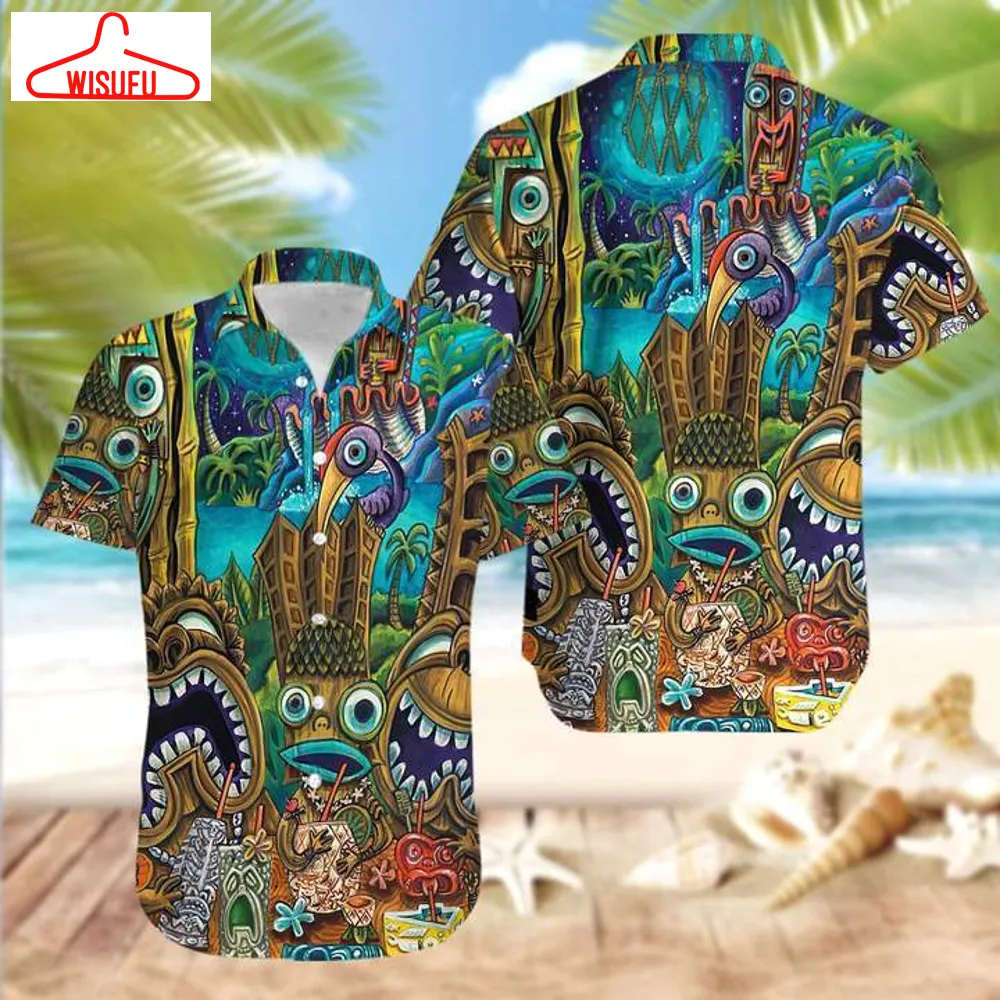 Tiki Cant You See Unisex Hawaiian Shirt Pre12195, New Hawaiian Holiday Outfits, New Fashion Gifts