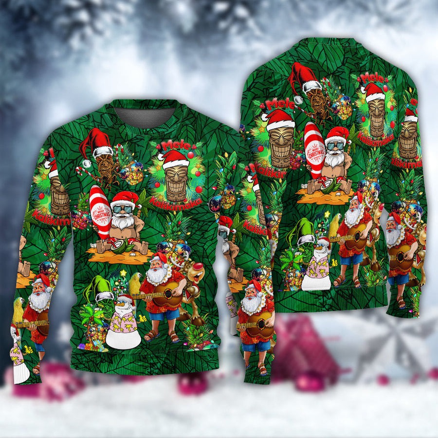 Tiki Love Christmas Funny Style - Sweater - Ugly Christmas Sweaters